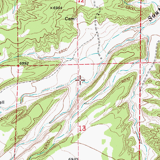 Topographic Map of Yellowstone Creek, CO