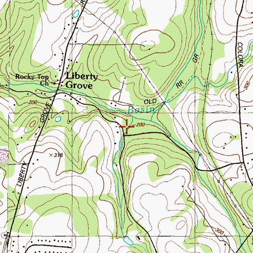 Topographic Map of Nesbitt Run, MD