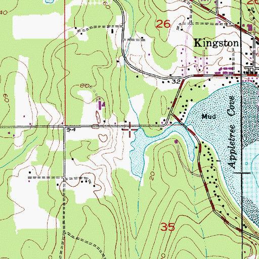 Topographic Map of Carpenter Creek, WA