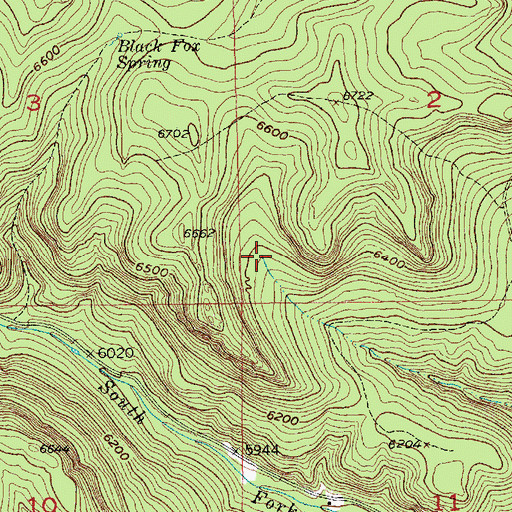 Topographic Map of Rickgauer Spring, SD