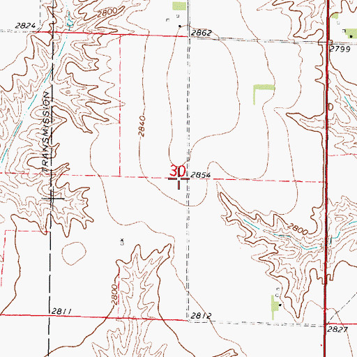 Topographic Map of Quick School (historical), NE