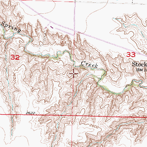Topographic Map of Stockville Rural High School (historical), NE