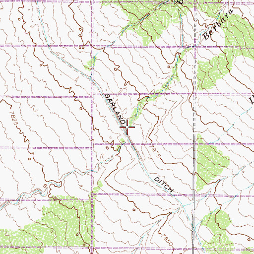 Topographic Map of Blanca Creek, CO