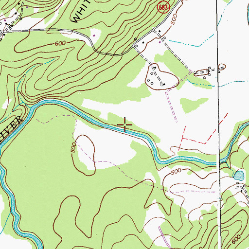 Topographic Map of Banister District, VA