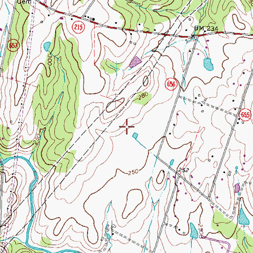 Topographic Map of Brentsville District, VA