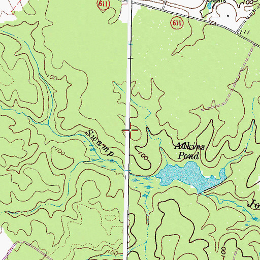 Topographic Map of Carsley District, VA
