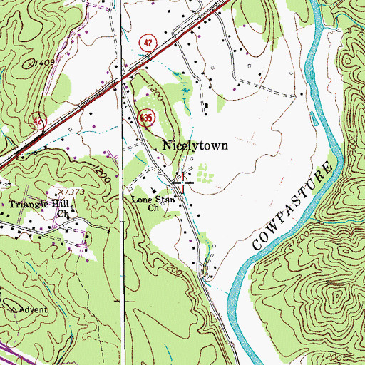 Topographic Map of Clifton District (historical), VA