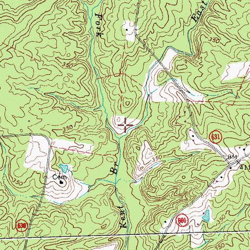 Topographic Map of Columbia District, VA