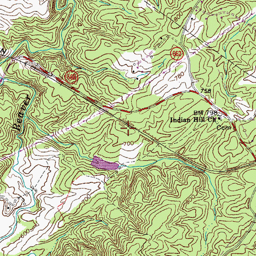 Topographic Map of Concord District, VA