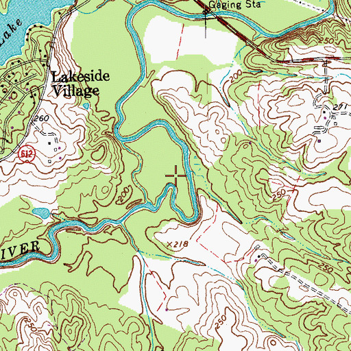 Topographic Map of District 1, VA