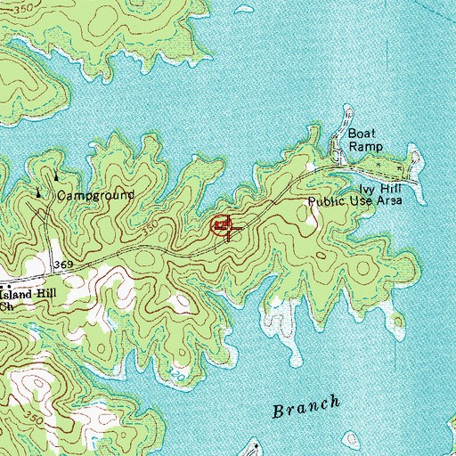 Topographic Map of District 1, VA