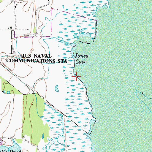 Topographic Map of District 1, VA