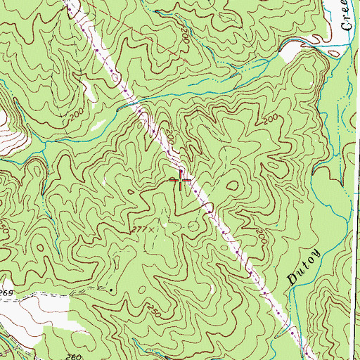 Topographic Map of District 1, VA
