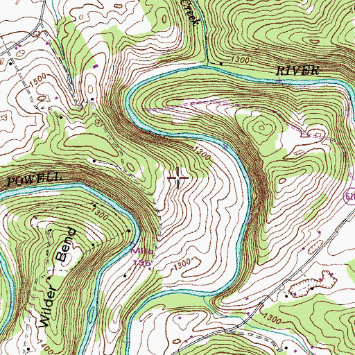 Topographic Map of District 2, VA