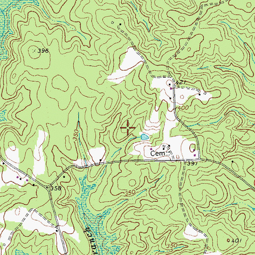 Topographic Map of District 2, VA