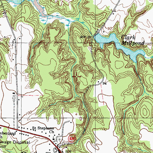 Topographic Map of District 2, VA