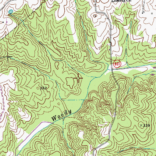Topographic Map of District 2, VA