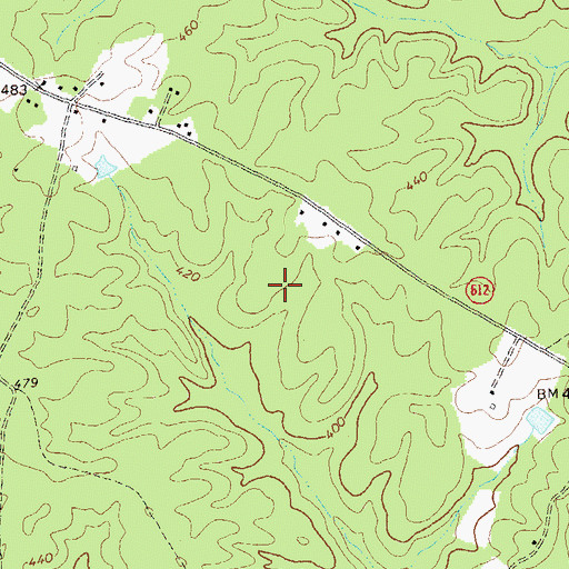 Topographic Map of District 2, VA
