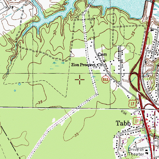 Topographic Map of District 2, VA