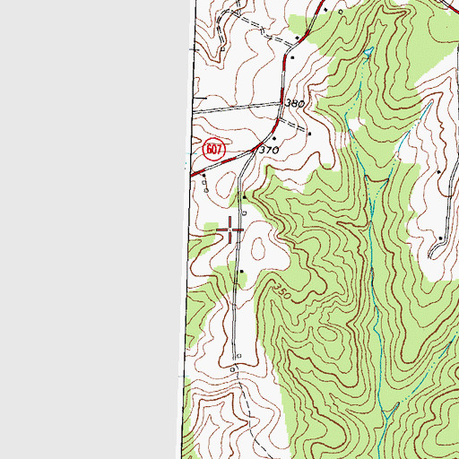 Topographic Map of District 3, VA