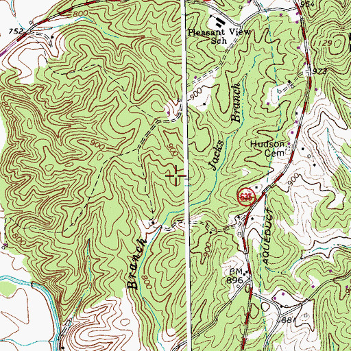 Topographic Map of District 3, VA