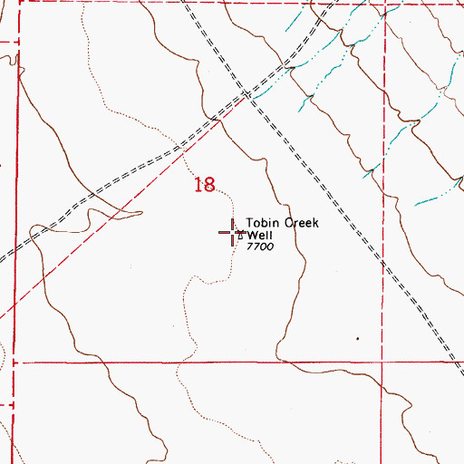 Topographic Map of Tobin Creek Well, CO