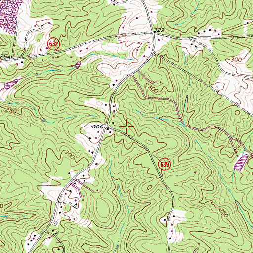 Topographic Map of District 3, VA