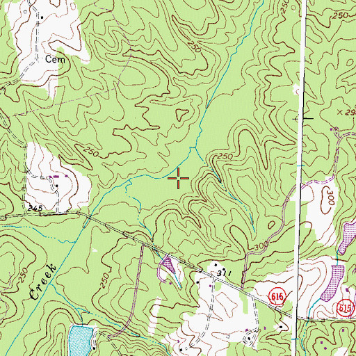Topographic Map of District 3, VA