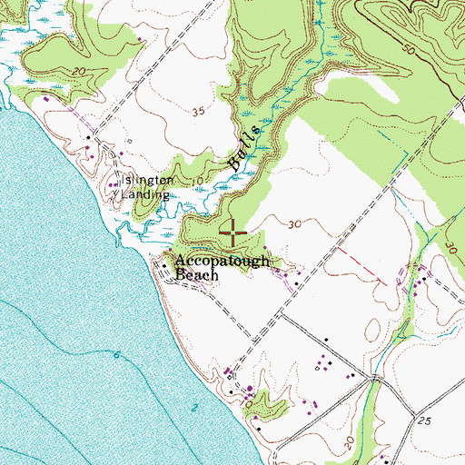 Topographic Map of District 3, VA