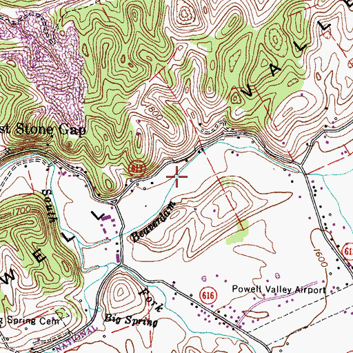 Topographic Map of District 3, VA