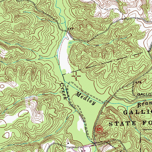 Topographic Map of District 301, VA