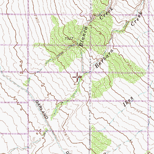 Topographic Map of Barbara Creek, CO