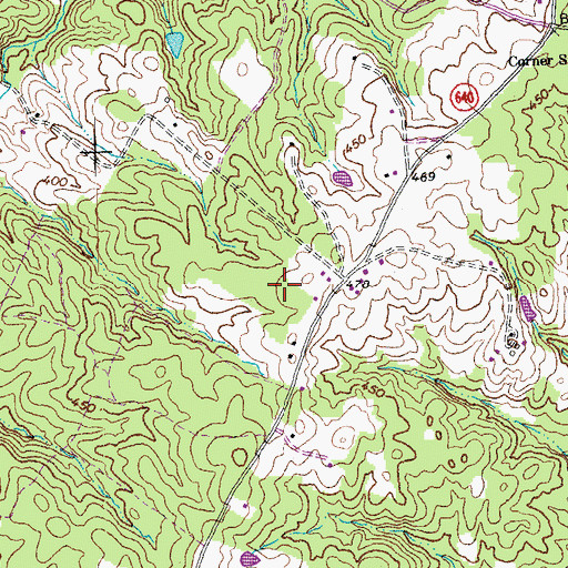 Topographic Map of District 4, VA