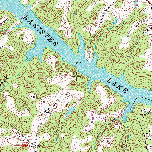 Topographic Map of District 4, VA