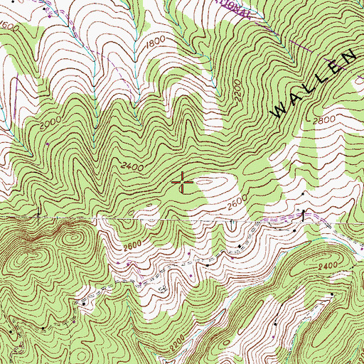 Topographic Map of District 4, VA