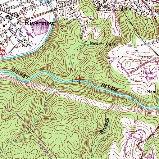 Topographic Map of District 4, VA