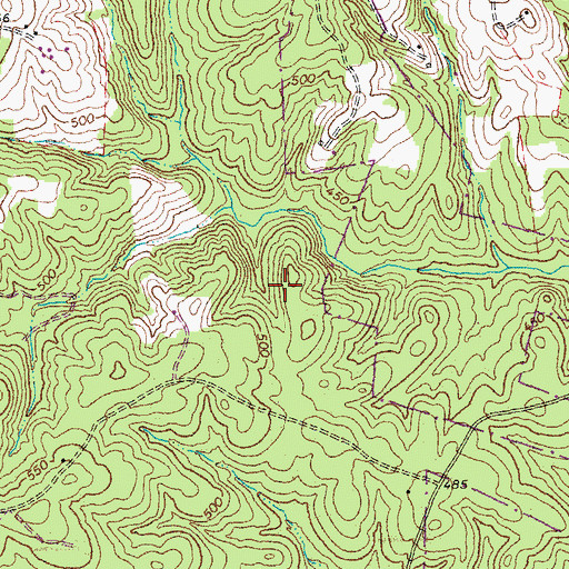 Topographic Map of District 401, VA