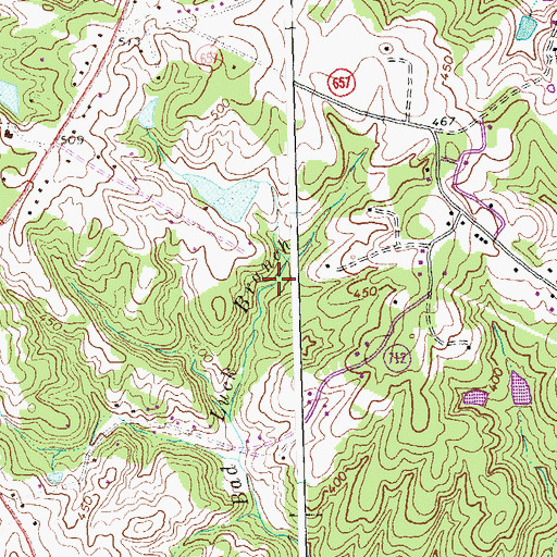 Topographic Map of District 5, VA
