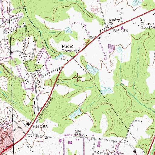 Topographic Map of District 5, VA