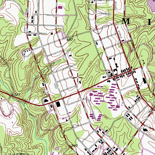 Topographic Map of District 5, VA