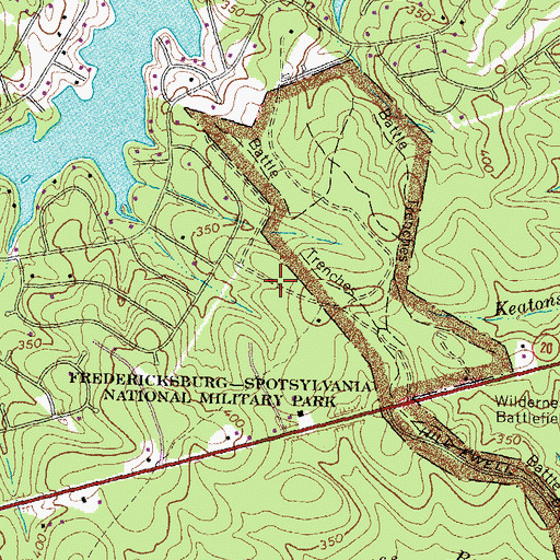 Topographic Map of District 5, VA