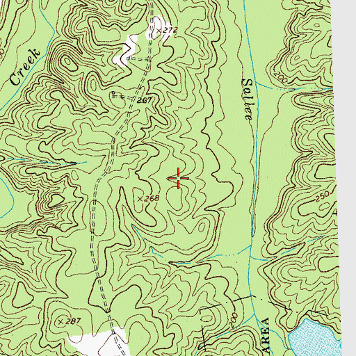 Topographic Map of District 5, VA