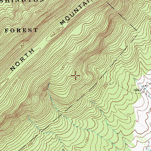 Topographic Map of District 5, VA