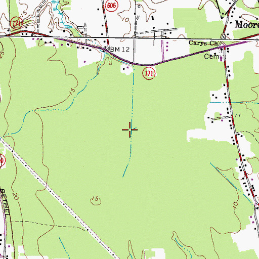 Topographic Map of District 5, VA