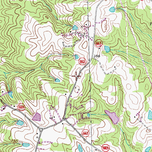 Topographic Map of District 6, VA