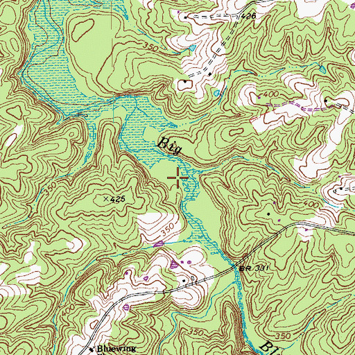 Topographic Map of District 7, VA