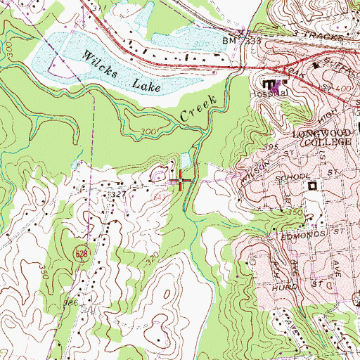 Topographic Map of District 701, VA