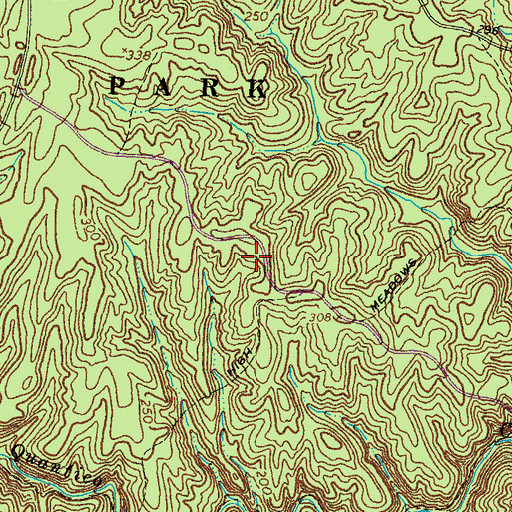 Topographic Map of Dumfries District, VA