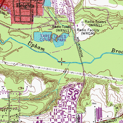 Topographic Map of Fairfield District, VA