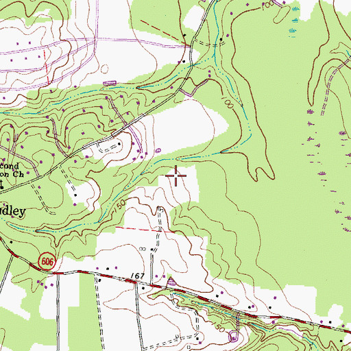 Topographic Map of Henry District, VA
